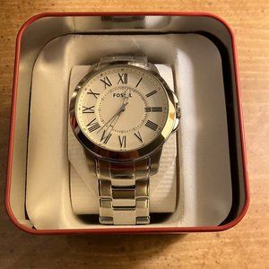 Men's Fossil Watch Stainless Steel Case